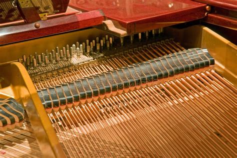 Piano strings and hammers stock photo. Image of music - 7448370