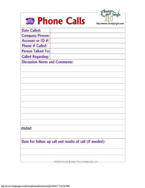 40+ Printable Call Log Templates [Word,Excel,PDF] - TemplateLab