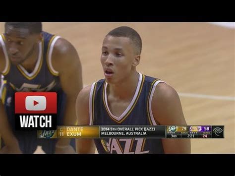 Dante Exum Full Highlights vs Lakers (2014.10.16) - 13 Pts, 6 Ast : nba