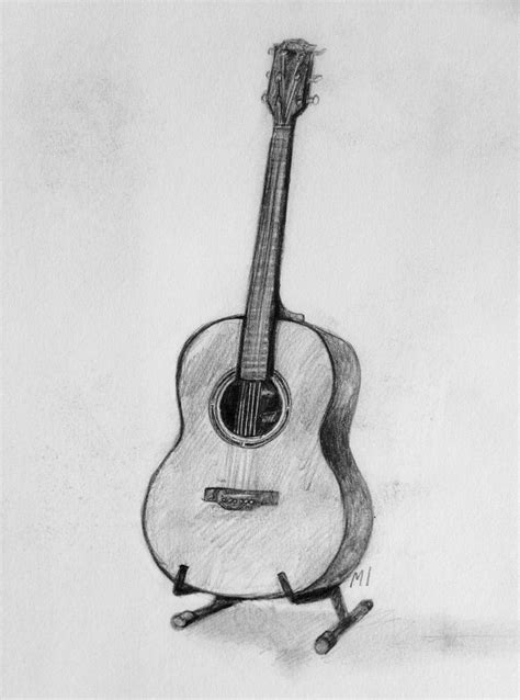 Guitar | Music art drawing, Guitar drawing, Art drawings sketches simple