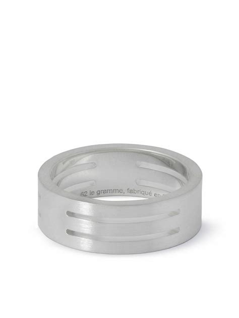 Le Gramme - 7g Punched Ribbon Recycled Sterling Silver Ring - Silver Le Gramme