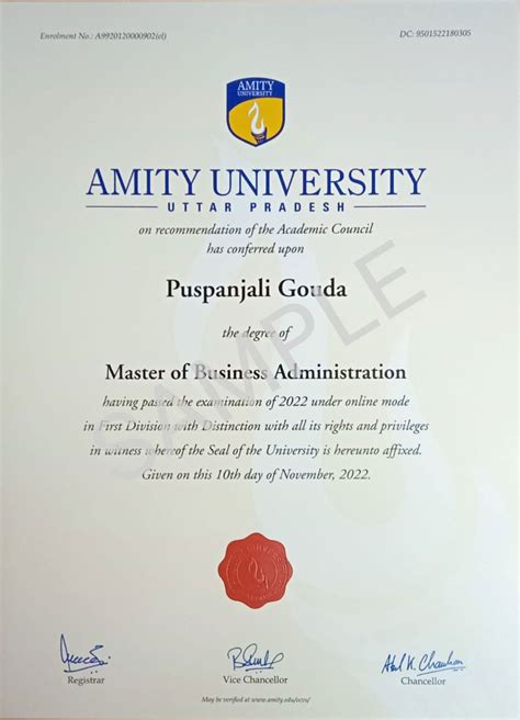 Amity University Distance Education - Amity ODL Courses