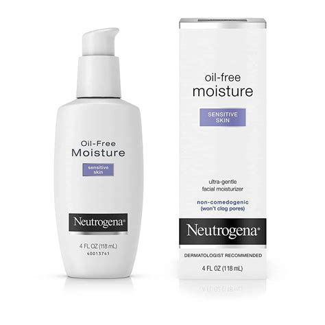 Neutrogena Oil-Free Moisture, Sensitive Skin | 4 Ounce | MerryDerma Pakistan