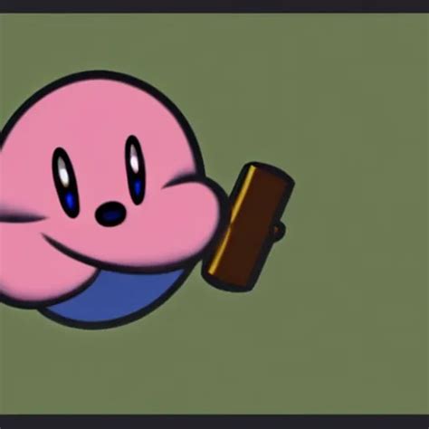 kirby holding a pistol, cartoon | Stable Diffusion | OpenArt