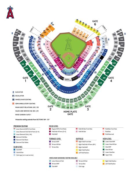 Angel Stadium Seating Map | Los Angeles Angels