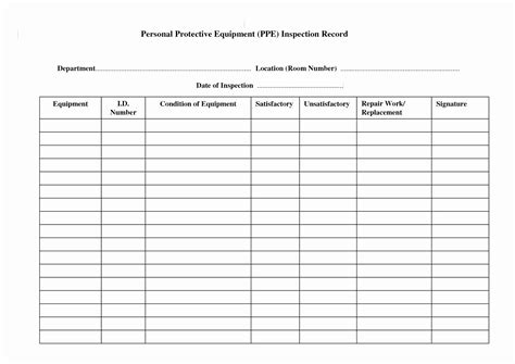 Equipment Maintenance Schedule Spreadsheet ~ Excel Templates
