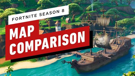 Fortnite: New Map Season 8 Comparison! - YouTube