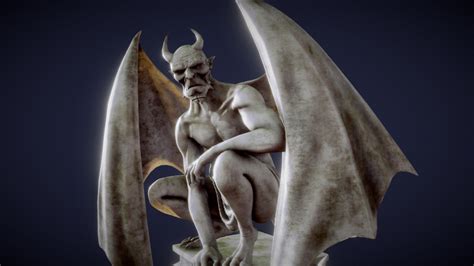 Marble Gargoyle - Buy Royalty Free 3D model by Deftroy [c6482b8] - Sketchfab Store