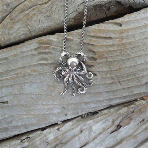 Octopus Necklace - Etsy