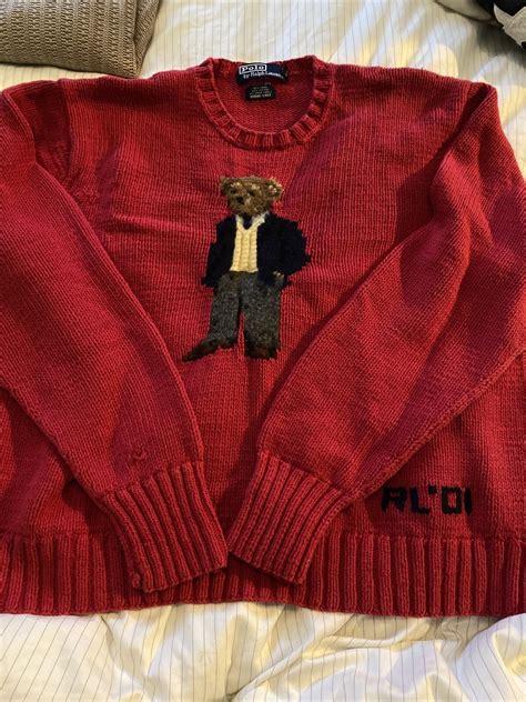 2001 Vintage Ralph Lauren Polo Bear Sweater - Gem