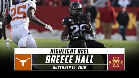 Breece Hall Highlights: No. 19 Texas vs. Iowa State (2019) | Stadium - YouTube