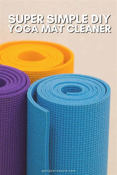 How to Clean a Yoga Mat the Eco-Friendly Way - Going Zero Waste