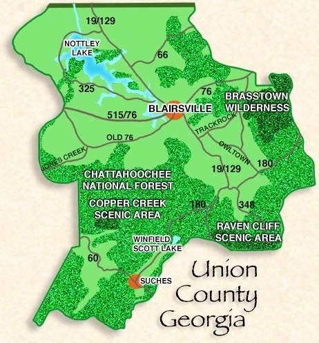 Blairsville, Suches and Union County in the North Georgia Mountains