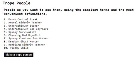 Trope Generator by Live Real Press