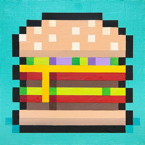 Pixel Burger art