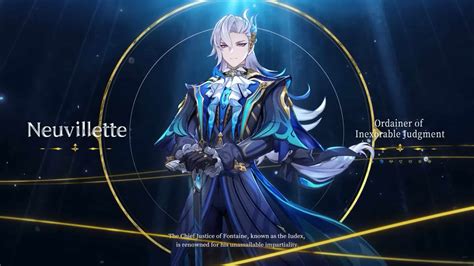 Neuvillette Genshin Impact Guide for Artifacts, Weapons, and Skills