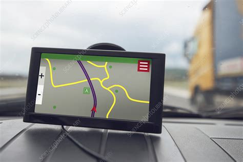 Car sat nav system - Stock Image - F021/7070 - Science Photo Library