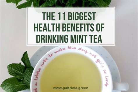 The 11 Biggest Health Benefits Of Drinking Mint Tea - Gabriela Green