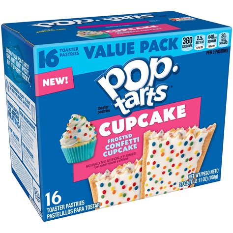 Kellogg's Pop-Tarts Confetti Cupcake Toaster Pastries 27 oz 16 ct - Walmart.com