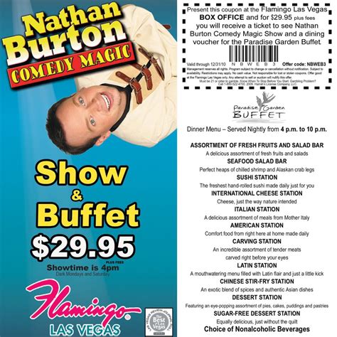Jubilee Show Tickets 2 For 1 Las Vegas Coupon At Ballys Sweet - Free Printable Las Vegas Coupons ...