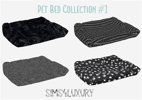 Sims4Luxury: Pet Bed Collection #1 | Sims 4, Sims 4 beds, Sims 4 cc pet