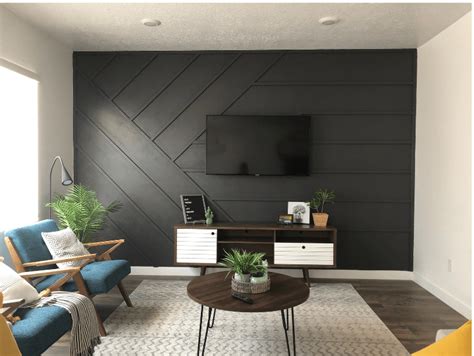 Accent Wall Living Room Tv - Wall Design Ideas