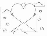 Valentine Hearts Coloring sketch template