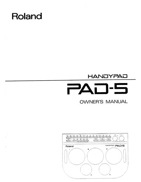 ROLAND HANDYPAD PAD-5 OWNER'S MANUAL Pdf Download | ManualsLib