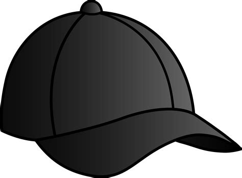 Black Baseball Cap - Free Clip Art