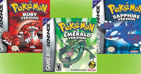 Download Pokemon Roms (GBA/NDS): Ruby/Sapphire/Emerald