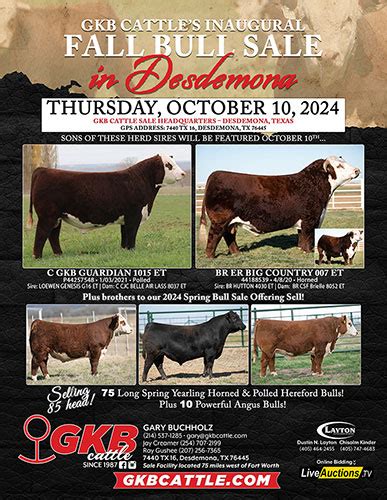 Fall Bull Sale | GKB Cattle - Herefords, Angus, Brangus & Brahman Cattle