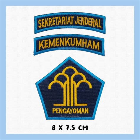 Jual Bordir Logo Kemenkumham Sekjen Pengayoman | Shopee Indonesia