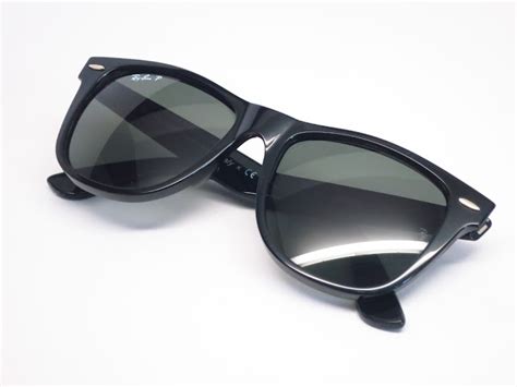Ray-Ban RB 2140 Original Wayfarer 901/58 Shiny Black Polarized Sunglasses | I Love Ray-Bans