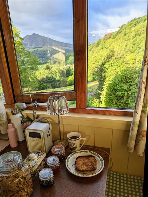 Perfect view eating breakfast from our Welsh B&B : r/CozyPlaces