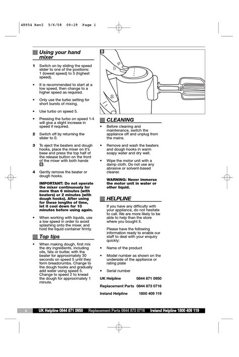 MORPHY RICHARDS 48954 INSTRUCTION MANUAL Pdf Download | ManualsLib