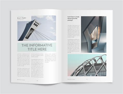 Minimalist Magazine Layout on Behance