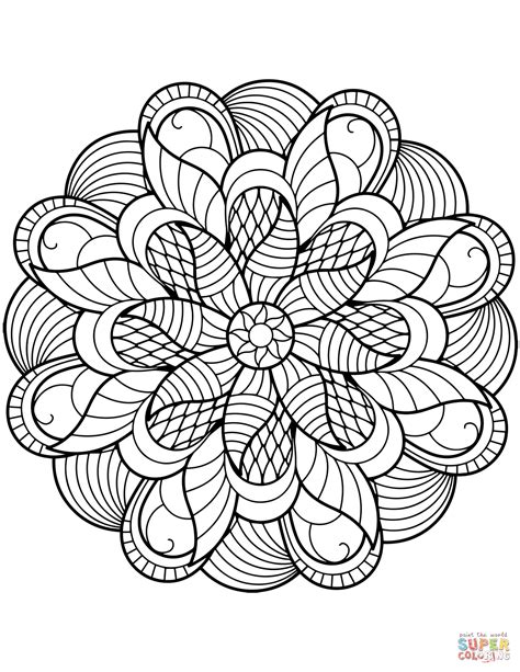 Get Easy Flower Mandala Coloring Pages Images - COLORIST