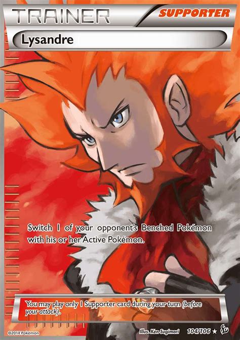 Lysandre 104 (Flashfire 2014) Pokemon Card