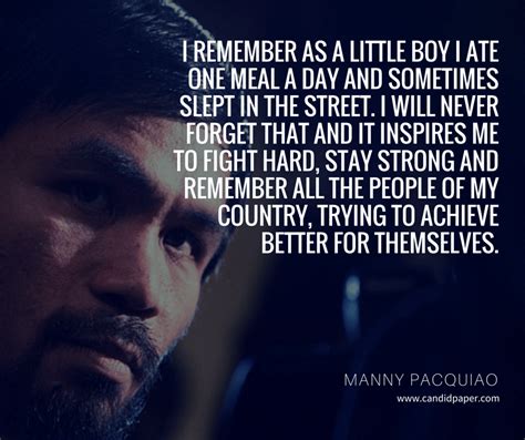 a man with a beard and a quote from manny paculao on his face