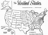 Coloring Map Of The Usa sketch template