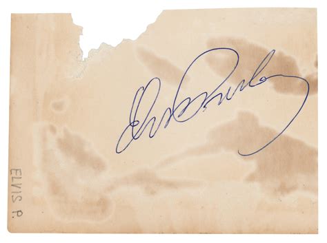 Elvis Presley Signature | RR Auction