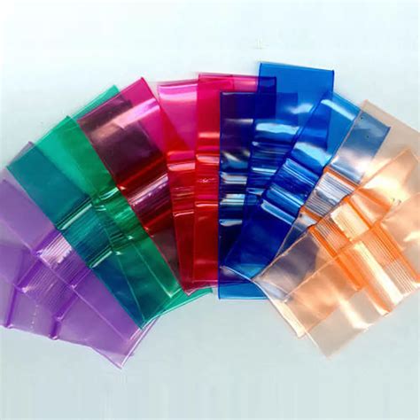 Wholesale 1 x 1inch 500pcs Plastic Small Zip Baggies Mixed 5 Color Combo Send Mini Reclosable ...