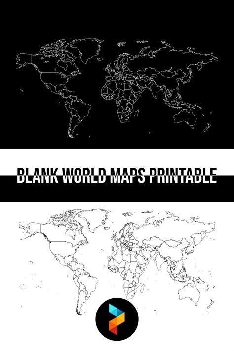 10 Best Blank World Maps Printable PDF for Free at Printablee