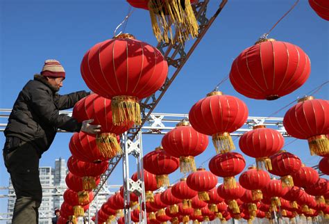 Spring Festival decorations seen across China