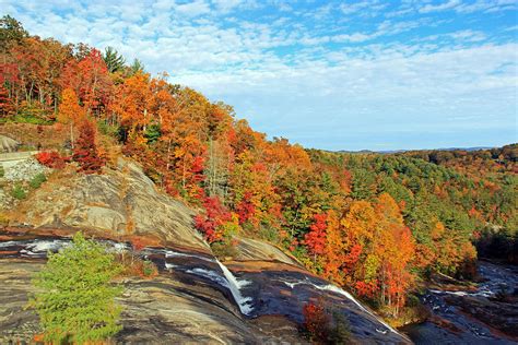 Autumn At Lake Toxaway Falls Photograph by Jennifer Robin