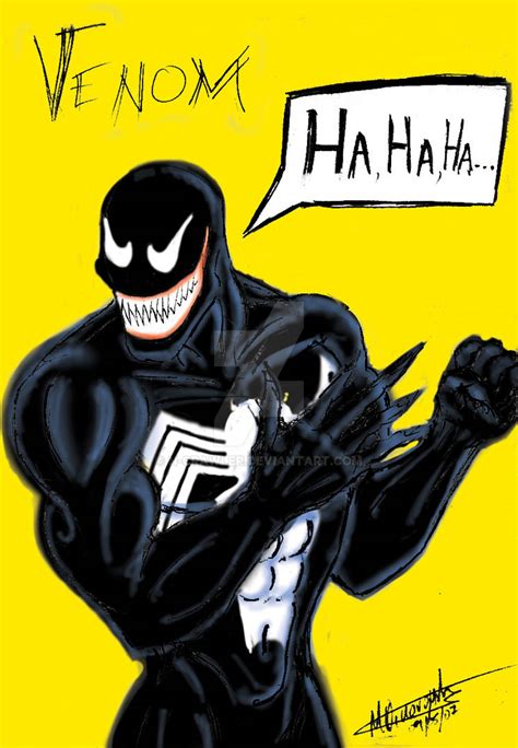 Venom [Yellow Background] by N-CrAwLeR on DeviantArt