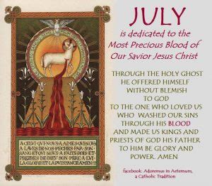 July: Month Dedicated to the Most Precious Blood of Jesus | AirMaria.com