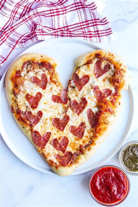 Heart Shaped Pizza (Perfect for Valentine's Day) - Kathryn's Kitchen