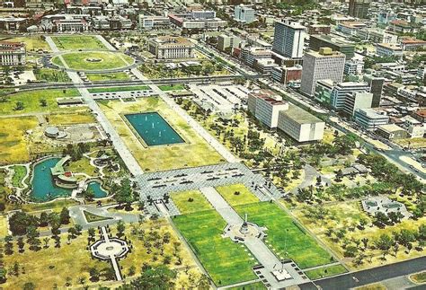 Aerial View of Rizal Park, Manila. 1970 | Rizal park, Caloocan ...