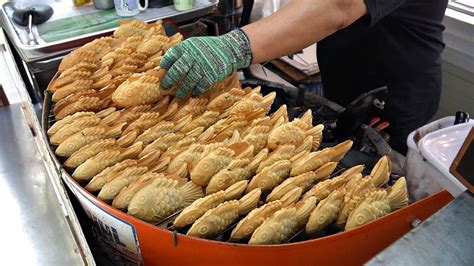 붕어빵 7마리 천원에 파는곳 / fish-shaped bread / korean street food - YouTube